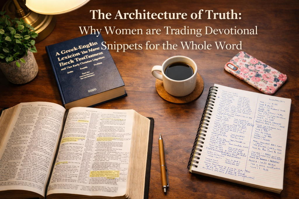 The Architecture of Truth: Why Women are Trading Devotional Snippets for the Whole Word