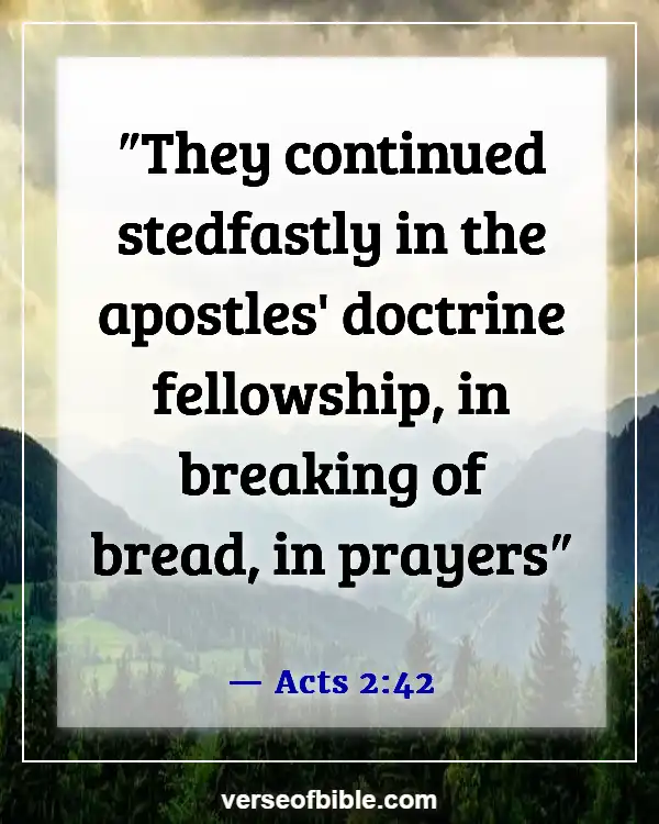 Bible Verses About Opening Prayer (Acts 2:42)