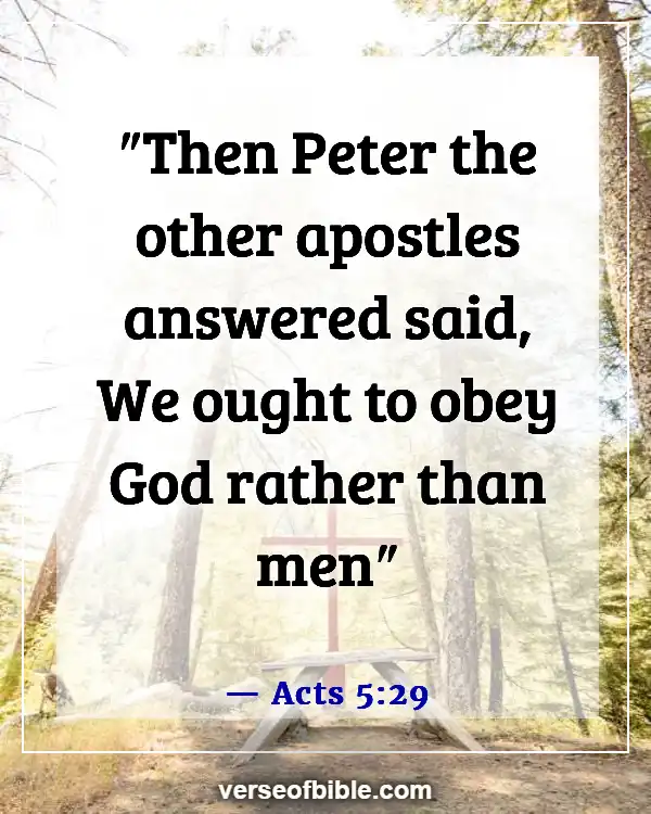 Bible Verses About Doing Wrong When You Know Right (Acts 5:29)