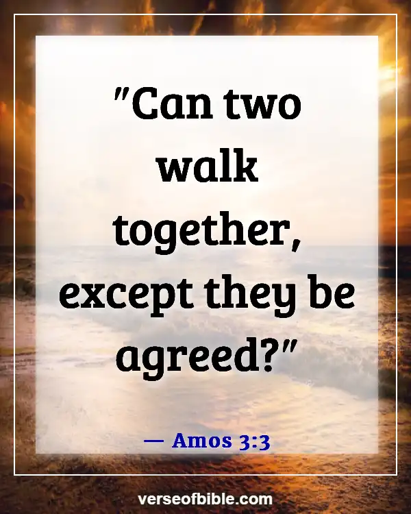 Bible Verses About Friendship And Relationship With God (Amos 3:3)