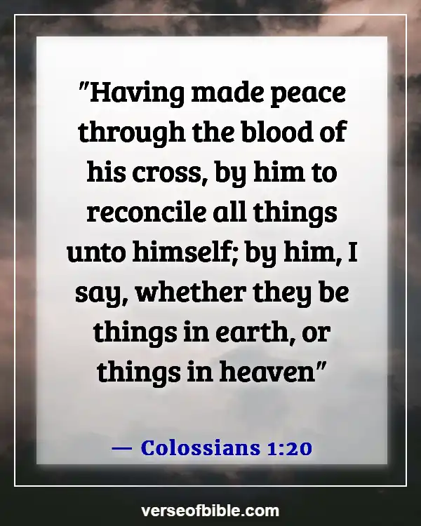 Bible Verses About Blessed Are The Peacemakers (Colossians 1:20)