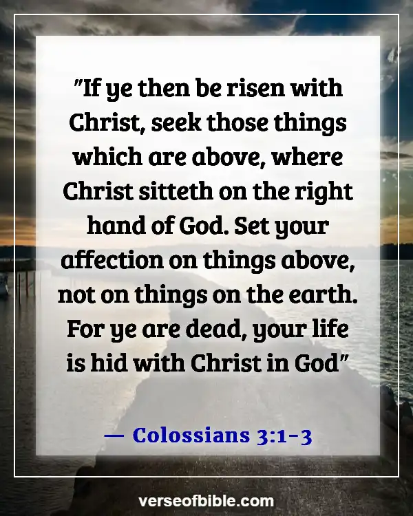 Bible Verses About Leaving Family For God (Colossians 3:1-3)