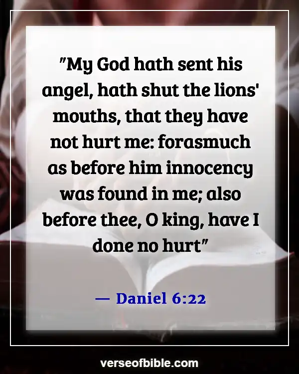 Bible Verses About Angels Rejoice In Heaven (Daniel 6:22)