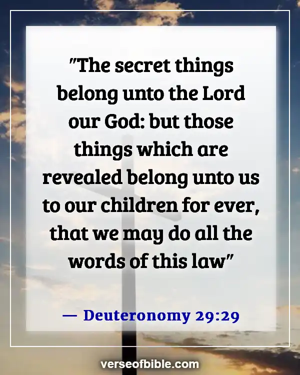 Bible Verses About Concern For The Family And Future Generation (Deuteronomy 29:29)