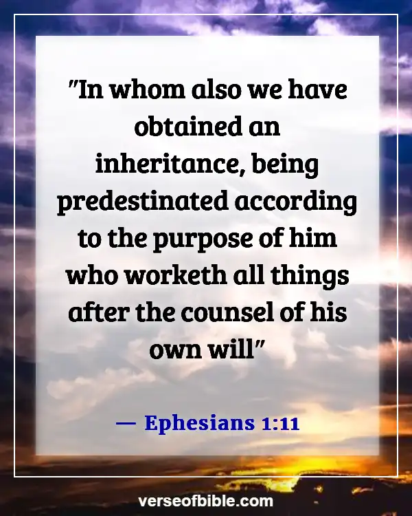 God Has A Purpose For Your Life  Bible Verses (Ephesians 1:11)