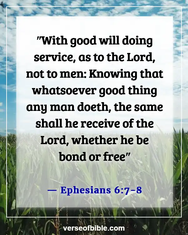 Bible Verses About Business Blessings (Ephesians 6:7-8)