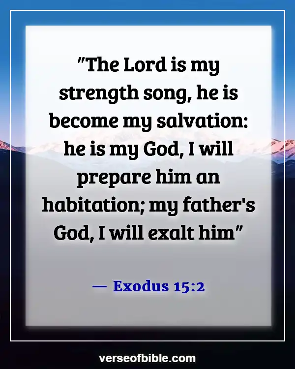 Bible Verses About Weakness And Strength For The Weak (Exodus 15:2)