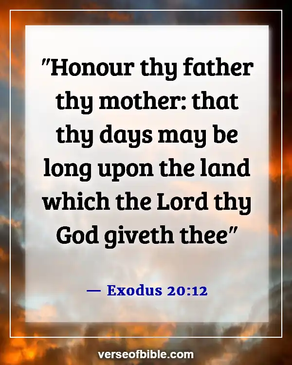 Best Bible Verses For Family Prayer Meeting And Devotion (Exodus 20:12)