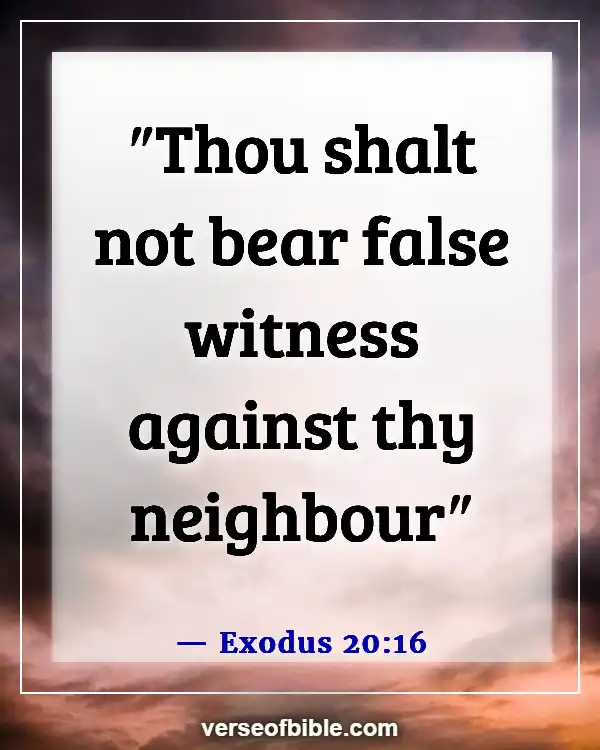 Bible Verses About Saying Bad Words And Languages (Exodus 20:16)