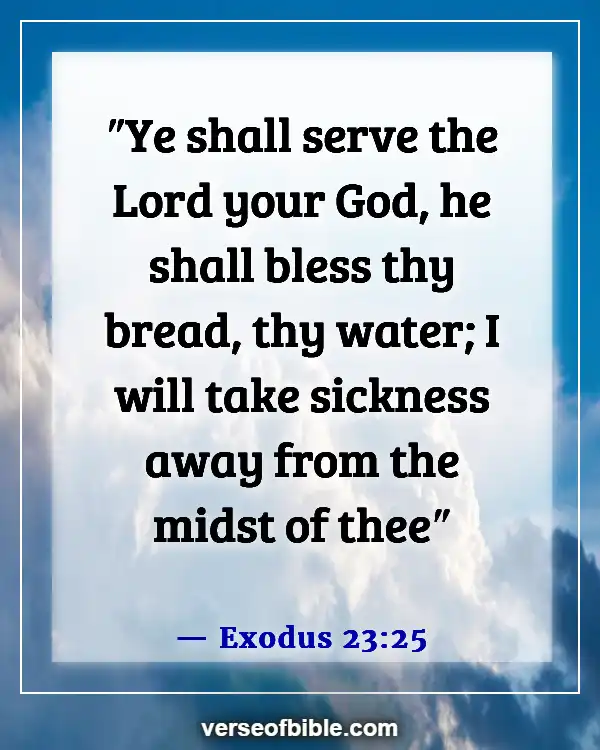 Bible Scriptures On Good Health And Long Life (Exodus 23:25)