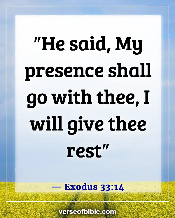 Bible Verses About  Moving To A New Place (Exodus 33:14)