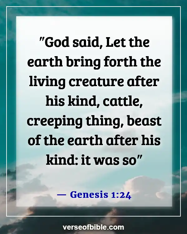 Bible Verses About God’s Beautiful Creation (Genesis 1:24)