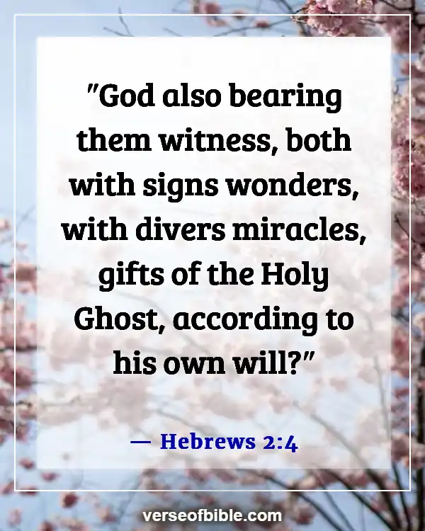 Bible Verses about the Gifts of the Holy Spirit (Hebrews 2:4)