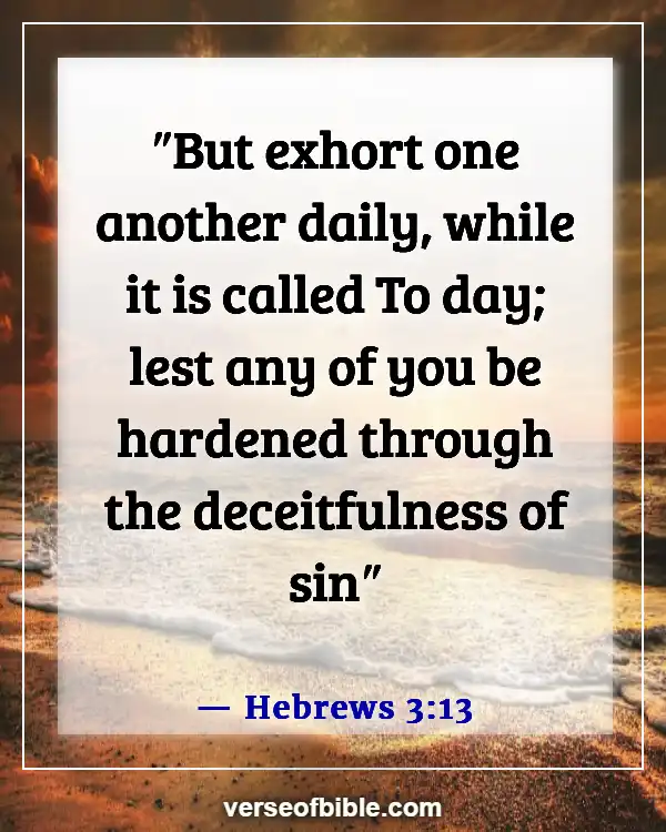 Bible Verses About Fellowship With Other Believers (Hebrews 3:13)
