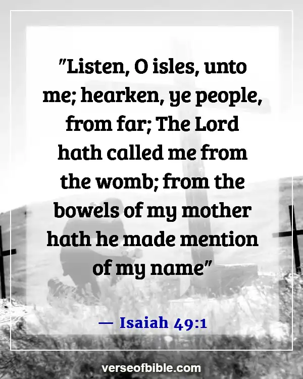 Bible Verses About Life Beginning At Conception (Isaiah 49:1)