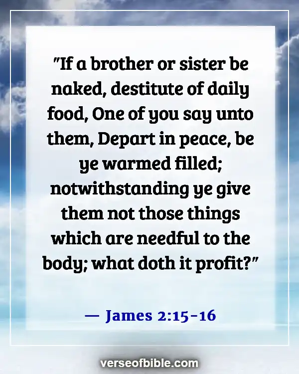 Bible Verses About  Lending And Borrowing Money (James 2:15-16)