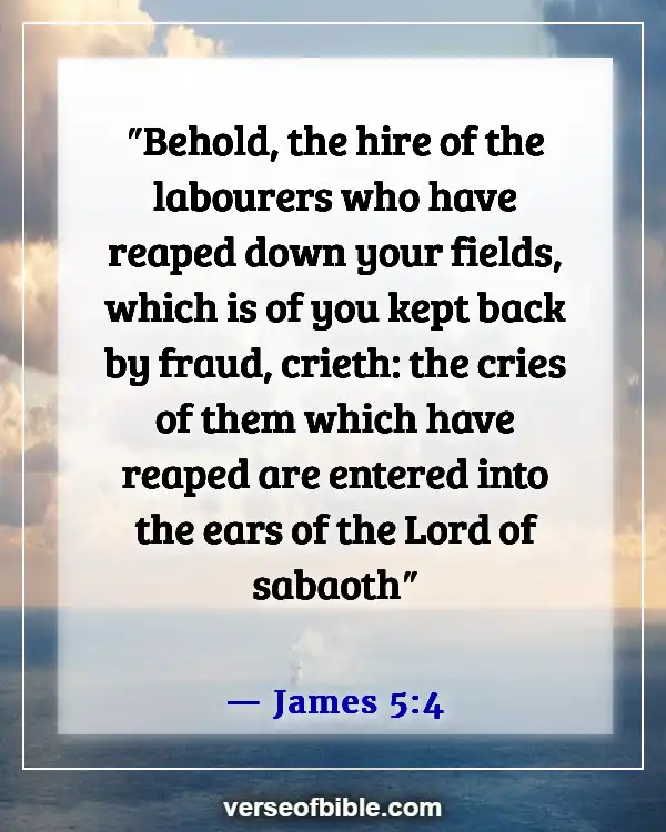 Bible Verses About Cheating In Business (James 5:4)