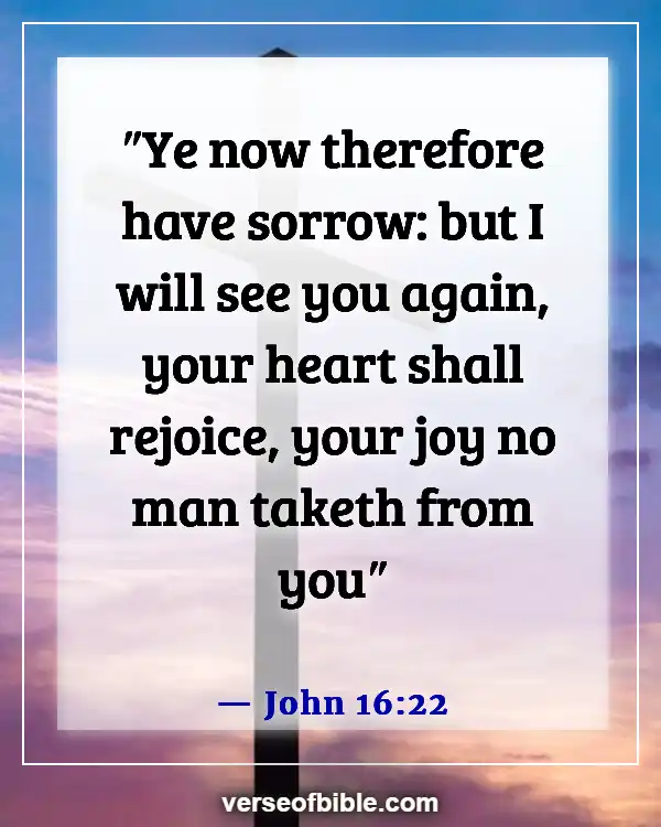 Bible Verses To Comfort A Grieving Mother (John 16:22)