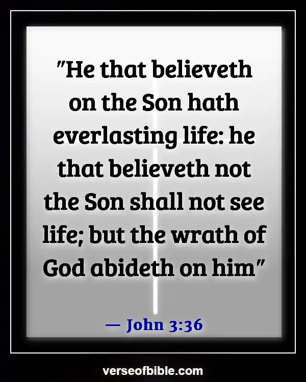 Bible Verses About  Destruction And The End Of The Wicked (John 3:36)