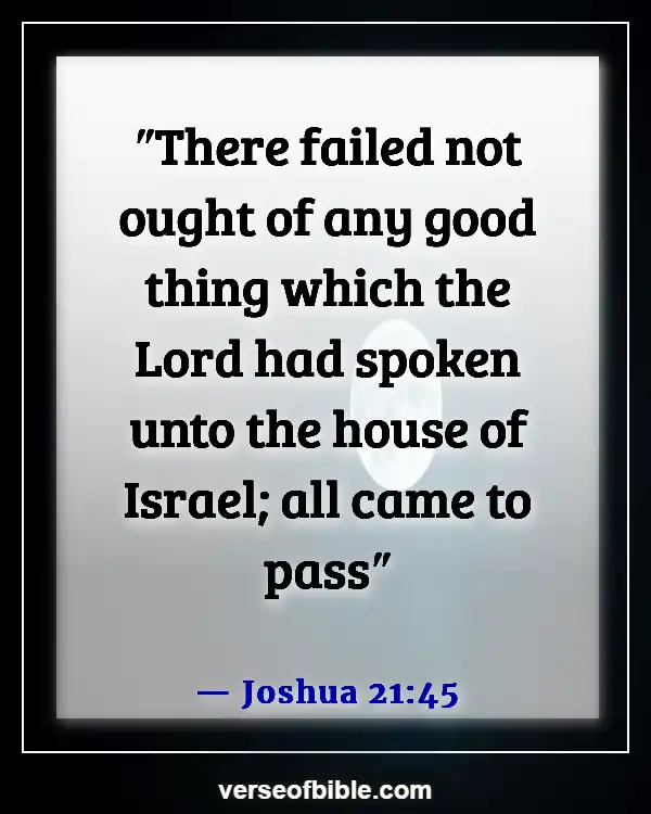 Bible Scriptures On Good Health And Long Life (Joshua 21:45)