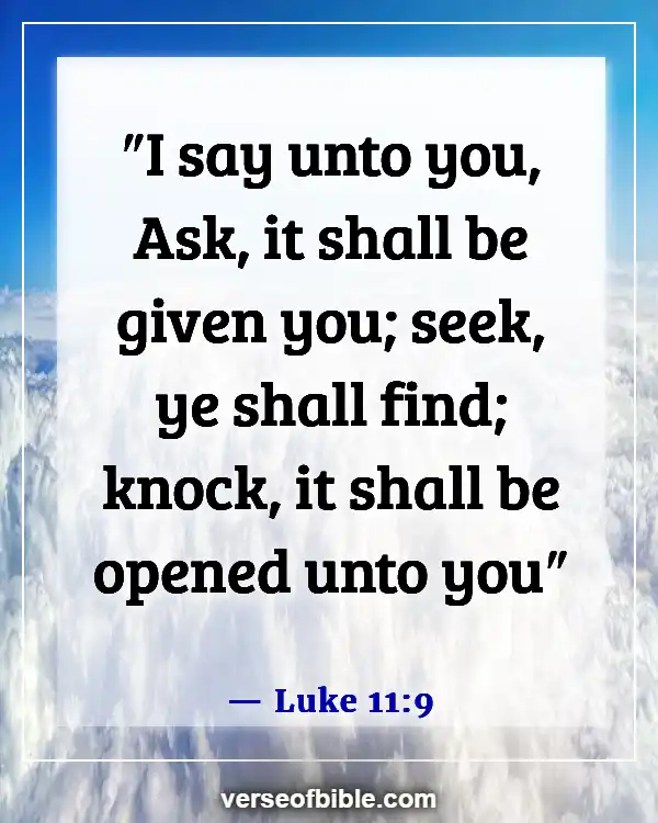 Bible Verses About Opening Prayer (Luke 11:9)