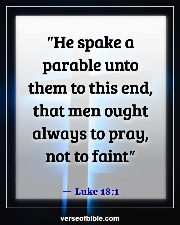 Bible Verses About Opening Prayer (Luke 18:1)