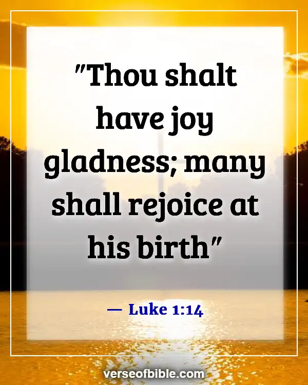 Bible Verses About Joy To The World The Lord Has Come (Luke 1:14)