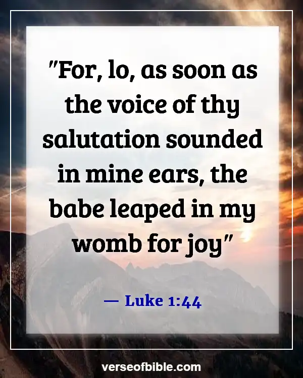 Bible Verses About Life Beginning At Conception (Luke 1:44)