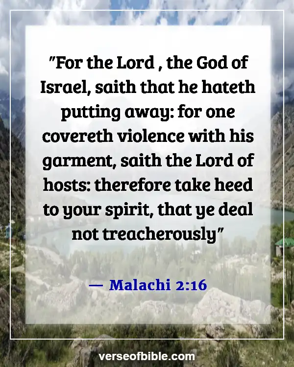 A Wife That Disrespects Her Husband Bible Verse (Malachi 2:16)