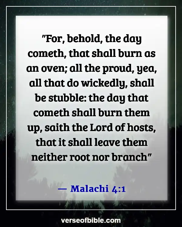 Bible Verses About The Destruction Of The Earth With Fire (Malachi 4:1)