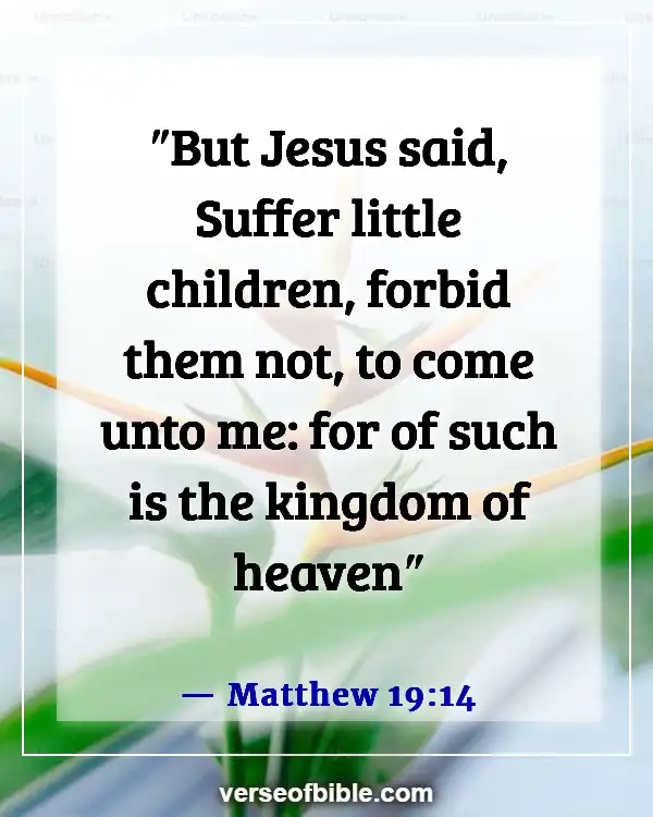 Bible Verses About Youth Serving God (Matthew 19:14)