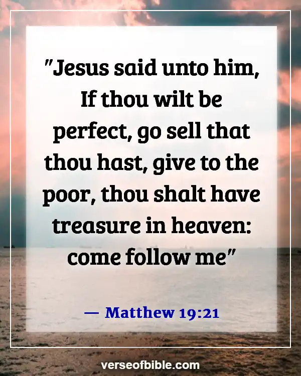 Bible Verses About The Poor Being Rich (Matthew 19:21)