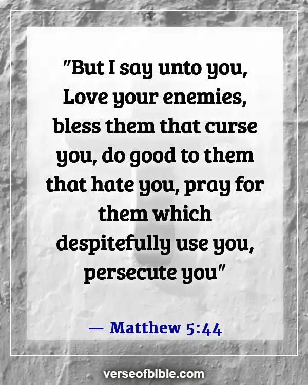 Bible Verses About Doing Wrong To Others (Matthew 5:44)