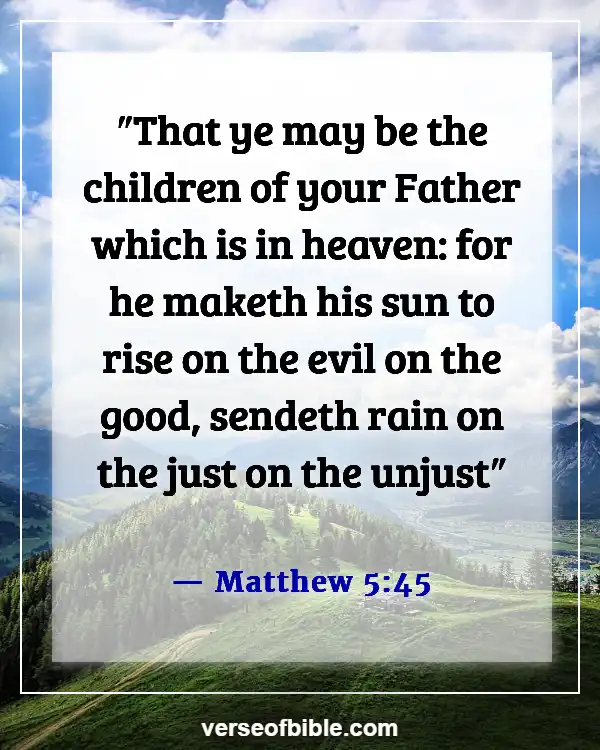 Bible Verses About  Why Does God Allow Bad Things To Happen (Matthew 5:45)