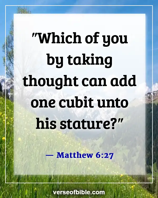 Bible Verses About Worrying About The Future (Matthew 6:27)