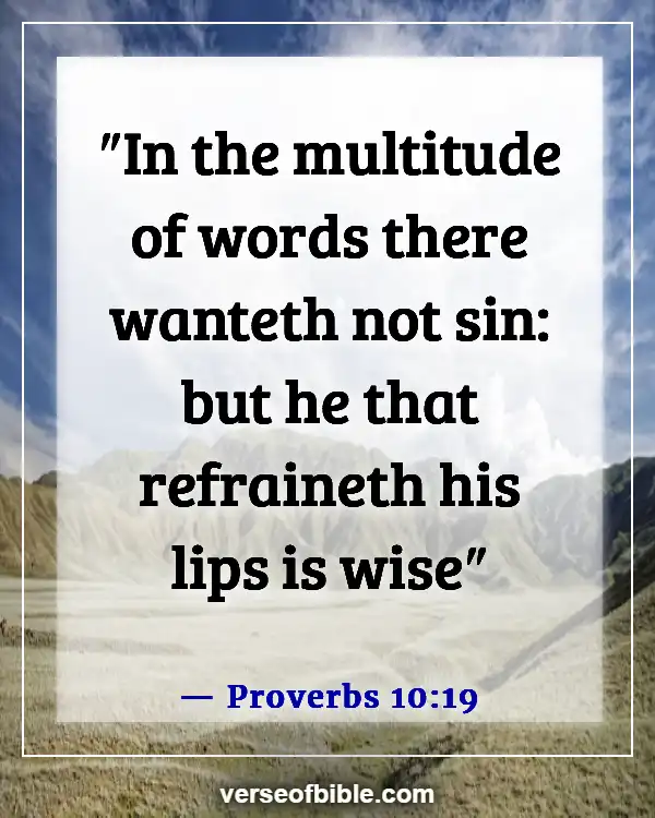 Bible Verses About Saying Bad Words And Languages (Proverbs 10:19)