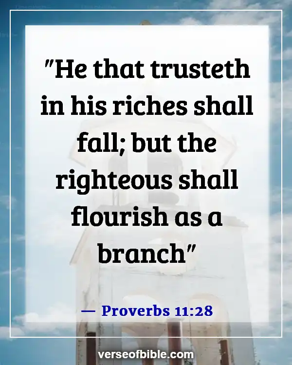 Bible Verses About Business Blessings (Proverbs 11:28)