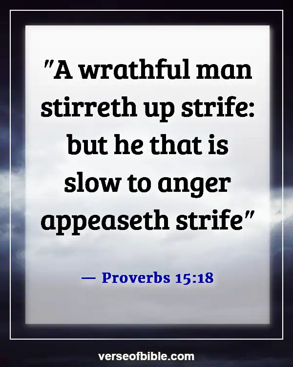 Bible Verses About Someone Doing You Wrong (Proverbs 15:18)