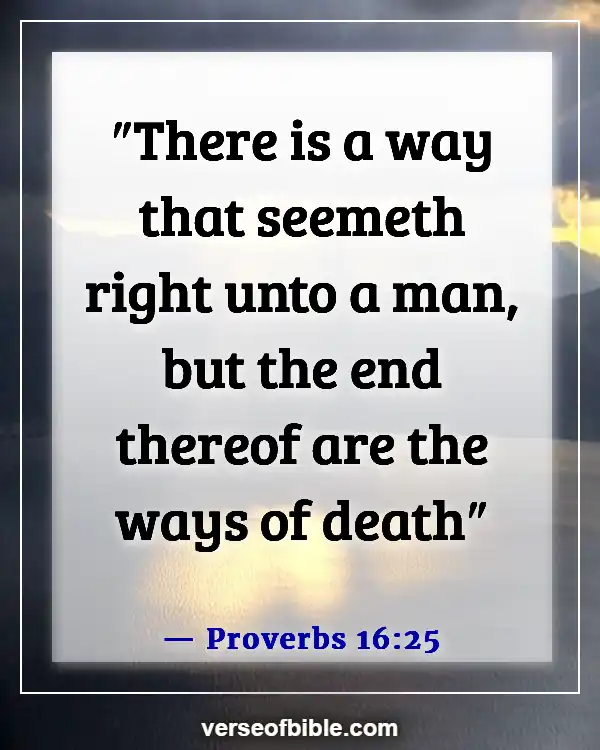 Bible Verses About Going Down The Wrong Path (Proverbs 16:25)