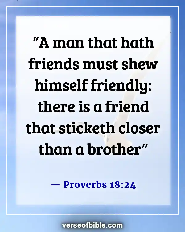 Bible Verses To Appreciate A Friend And Thankfulness for Friends (Proverbs 18:24)