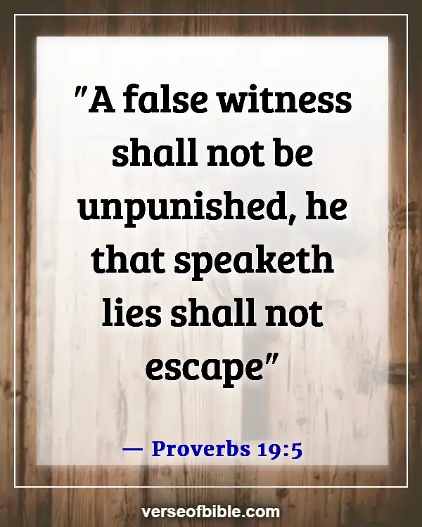 Bible Verses On Gossip Slander And Judging (Proverbs 19:5)