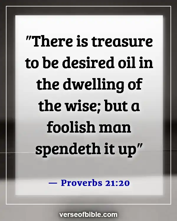 Bible Verses About Business Blessings (Proverbs 21:20)