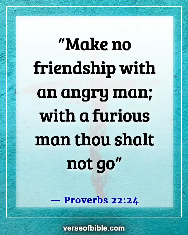 Bible Verses About Controlling Emotions And Anger (Proverbs 22:24)