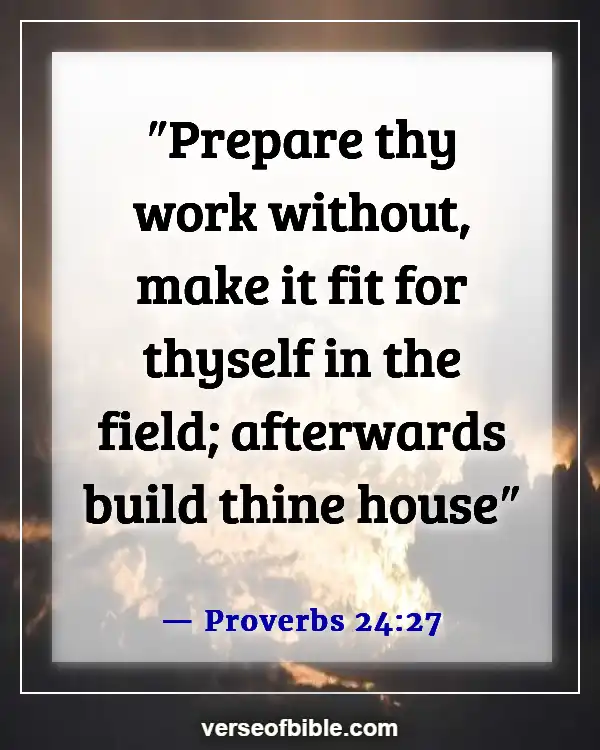 Bible Verses About Business Blessings (Proverbs 24:27)