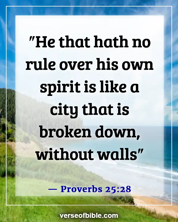 Bible Verses About Bad Behavior (Proverbs 25:28)