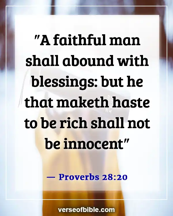 Bible Verses About Cheating In Business (Proverbs 28:20)