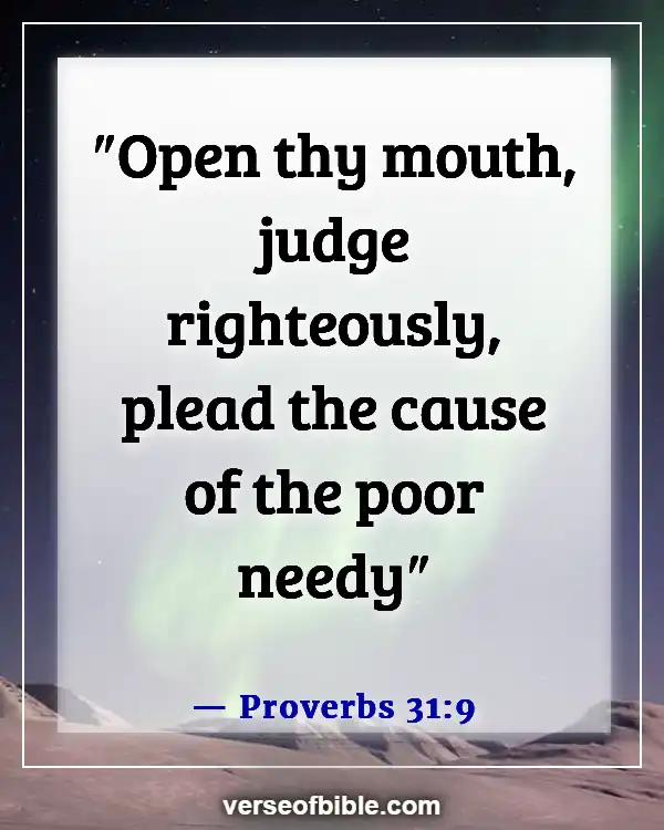 Bible Verses About Being Judged Wrongly (Proverbs 31:9)