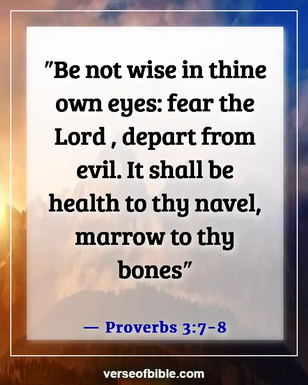 Bible Verses About  Body Soul And Spirit (Proverbs 3:7-8)