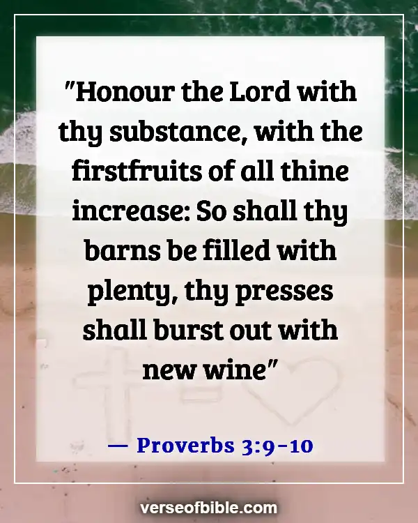 Bible Verses About Business Blessings (Proverbs 3:9-10)