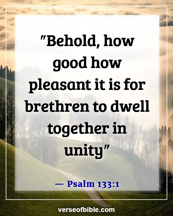 Best Bible Verses For Family Prayer Meeting And Devotion (Psalm 133:1)